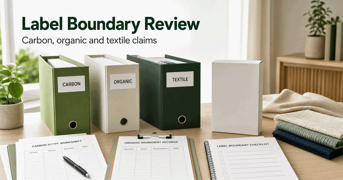CPF Label Boundary Review: Carbon, Organic, and Textile Claims