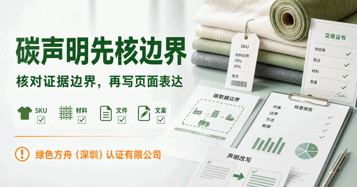 CPF 认证上篇怎么改：先核碳、有机、纺织三类标签边界