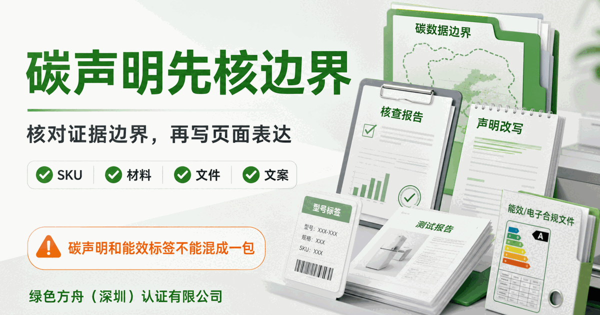 一个产品同时有碳声明和能效标签，CPF 资料要分层核