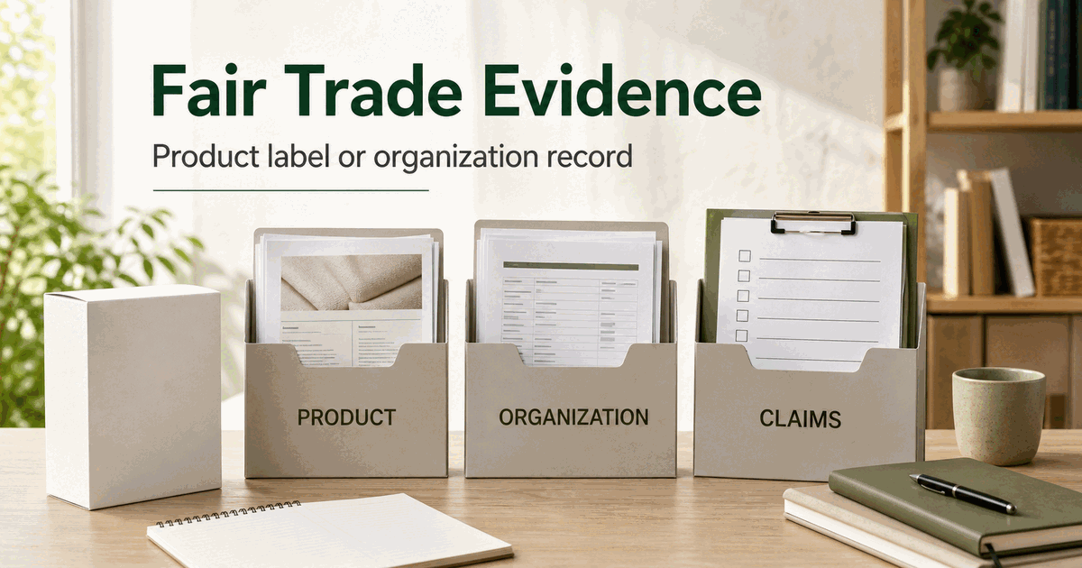 Fair Trade Evidence Review: Product Label, Organization Membership, or Enterprise Verification?