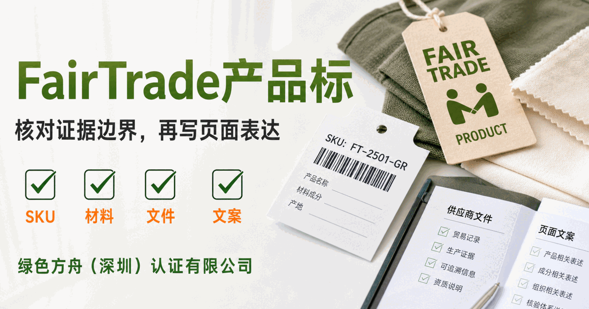 Fair Trade 资料别混用：产品标签、组织会员和企业核验不是一回事