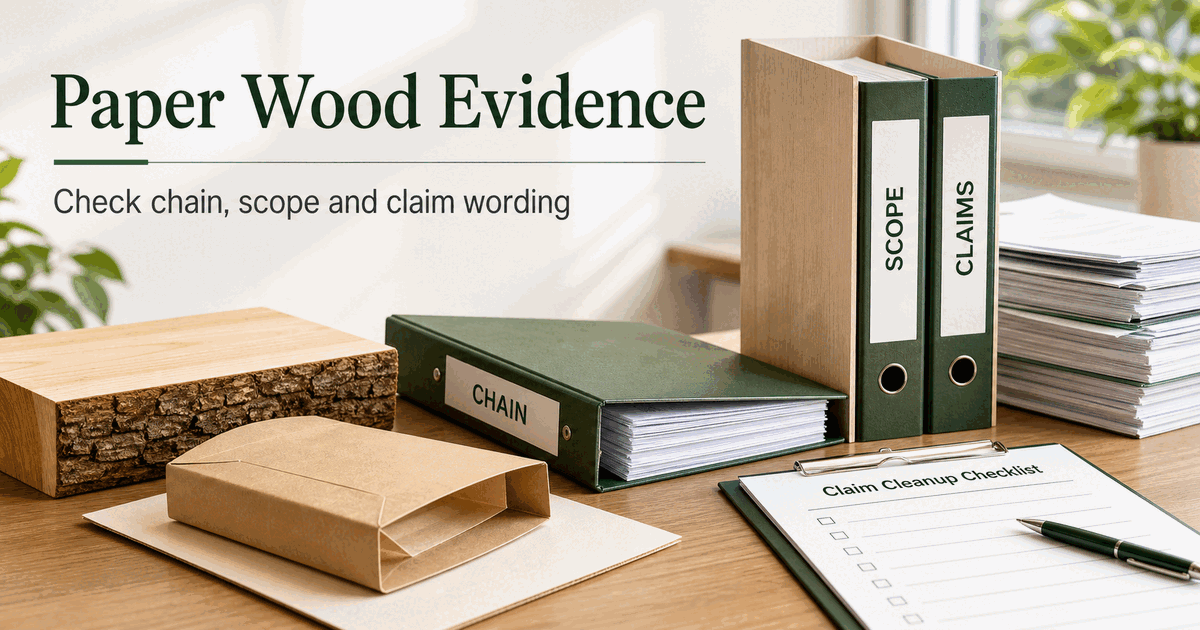 FSC Paper and Wood Evidence Chain Review Before Publishing Legacy Copy