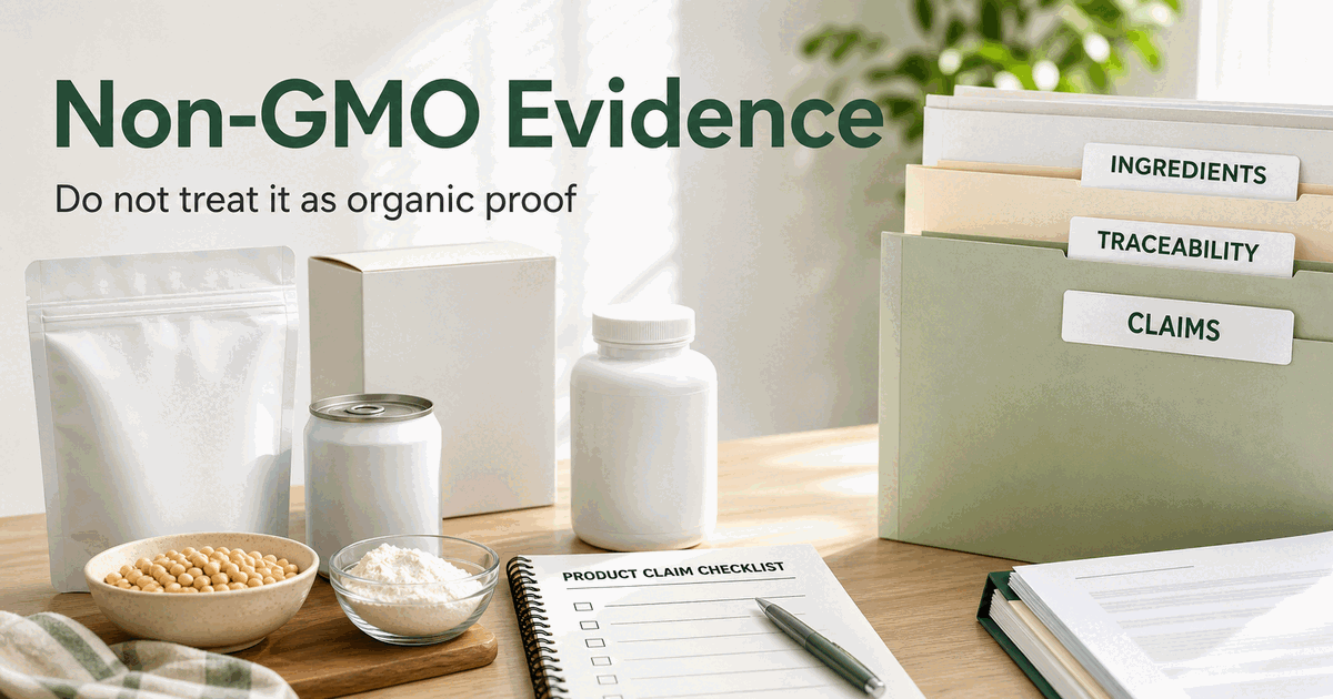 Non-GMO and Organic Claim Evidence Boundary Review