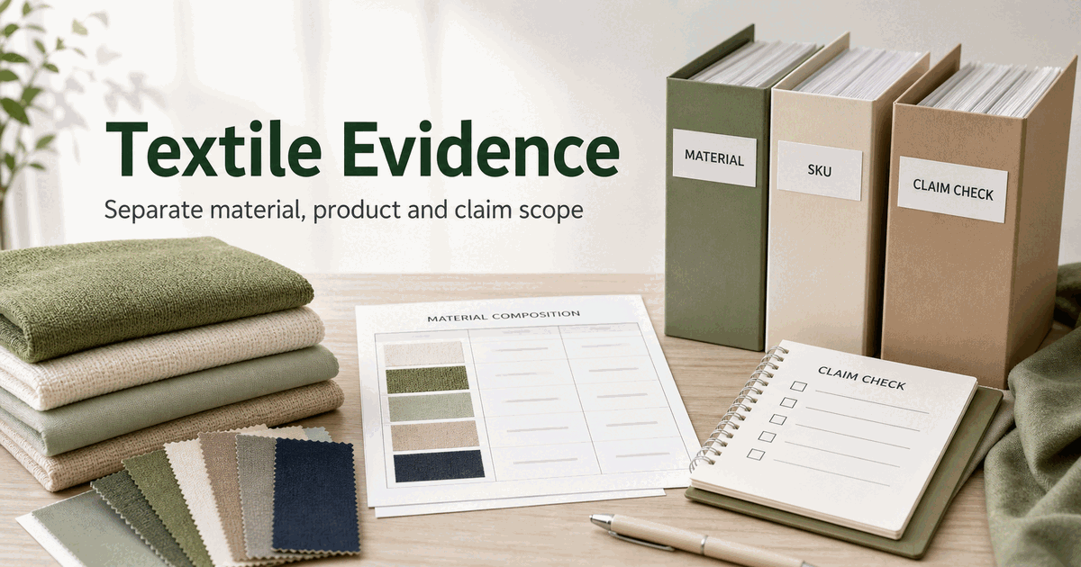 Textile certifications for Amazon CPF: define the evidence boundary first
