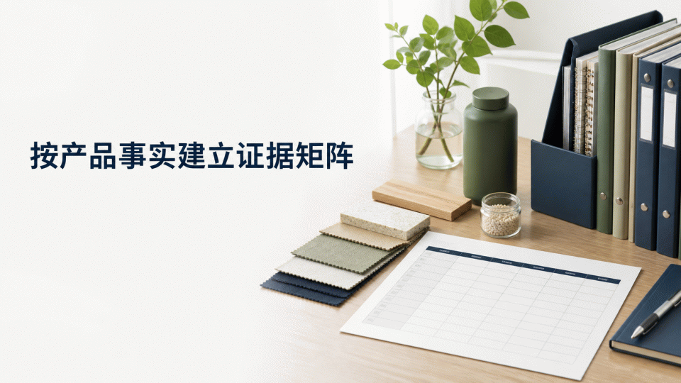 CPF选证怎么匹配产品事实与证据链：从主材质到页面声明的核对方法