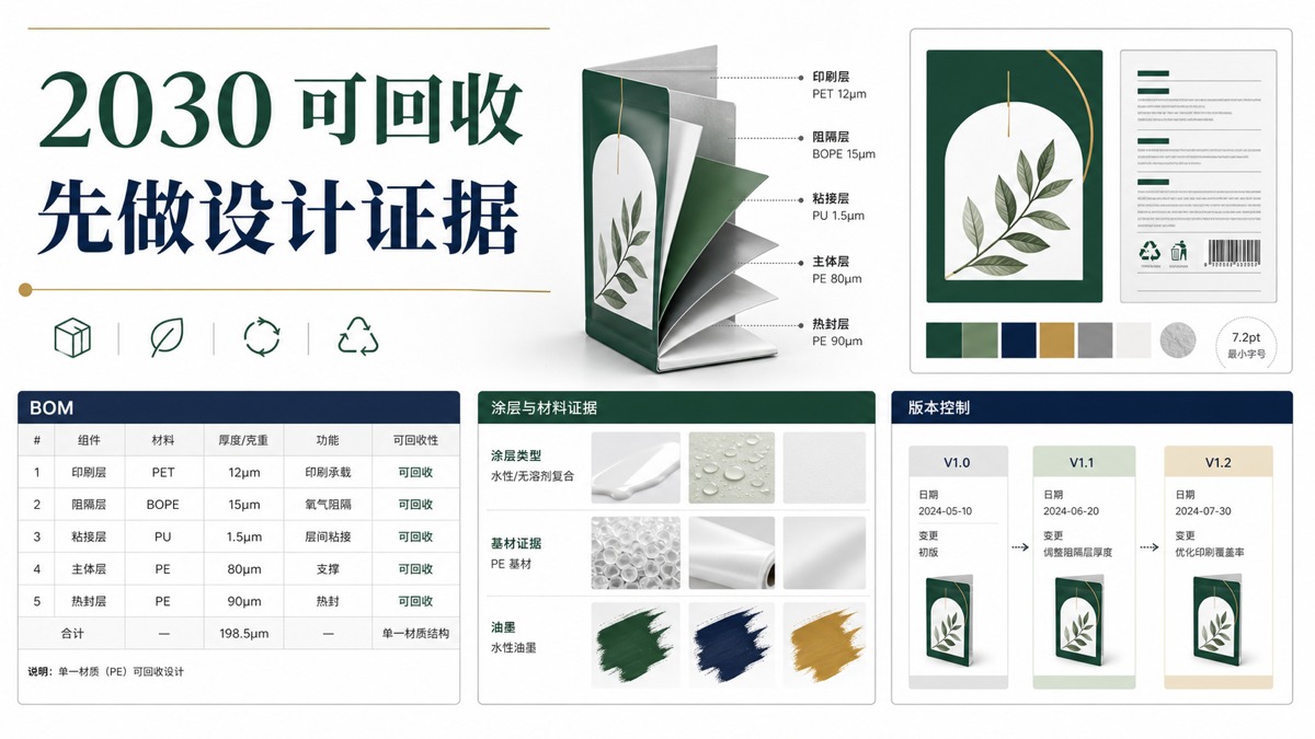 PPWR 的 2030 可回收要求怎么准备？先做包装设计证据，不先写可回收口号