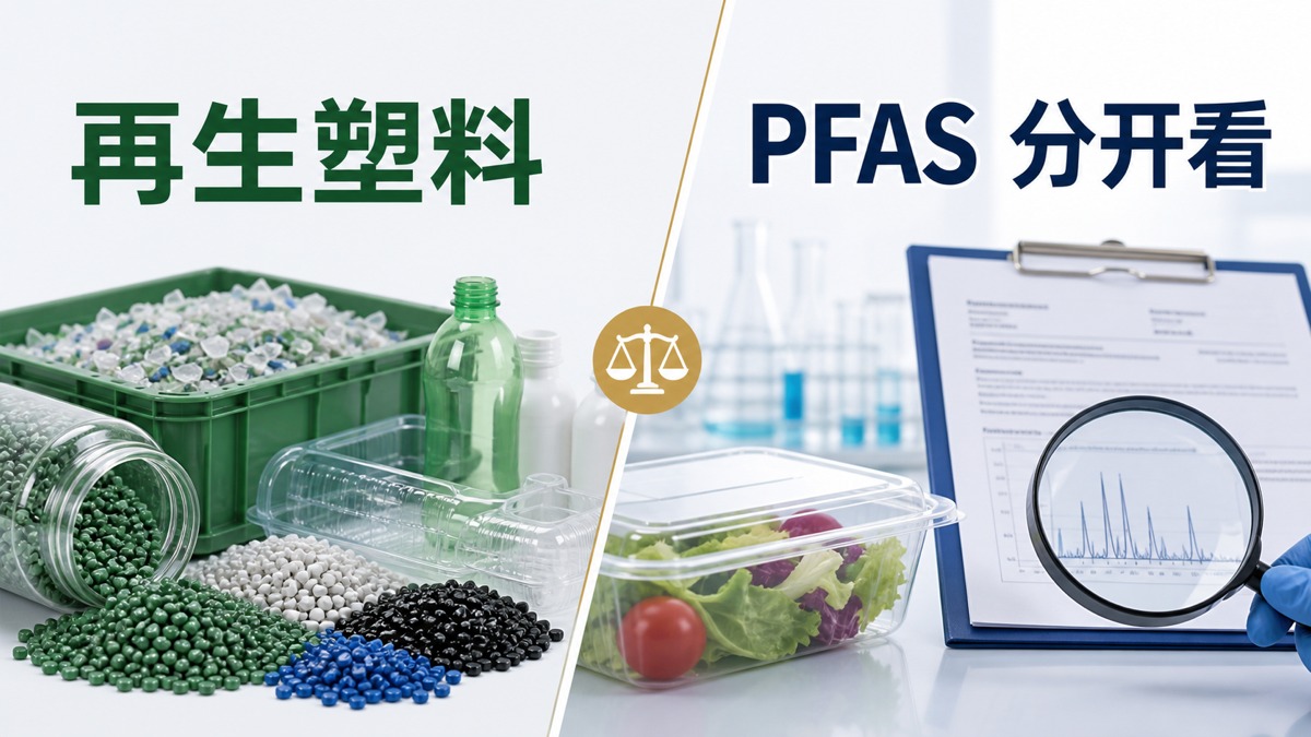 PPWR 再生塑料含量和 PFAS 限制怎么理解？一个看配方，一个看接触场景