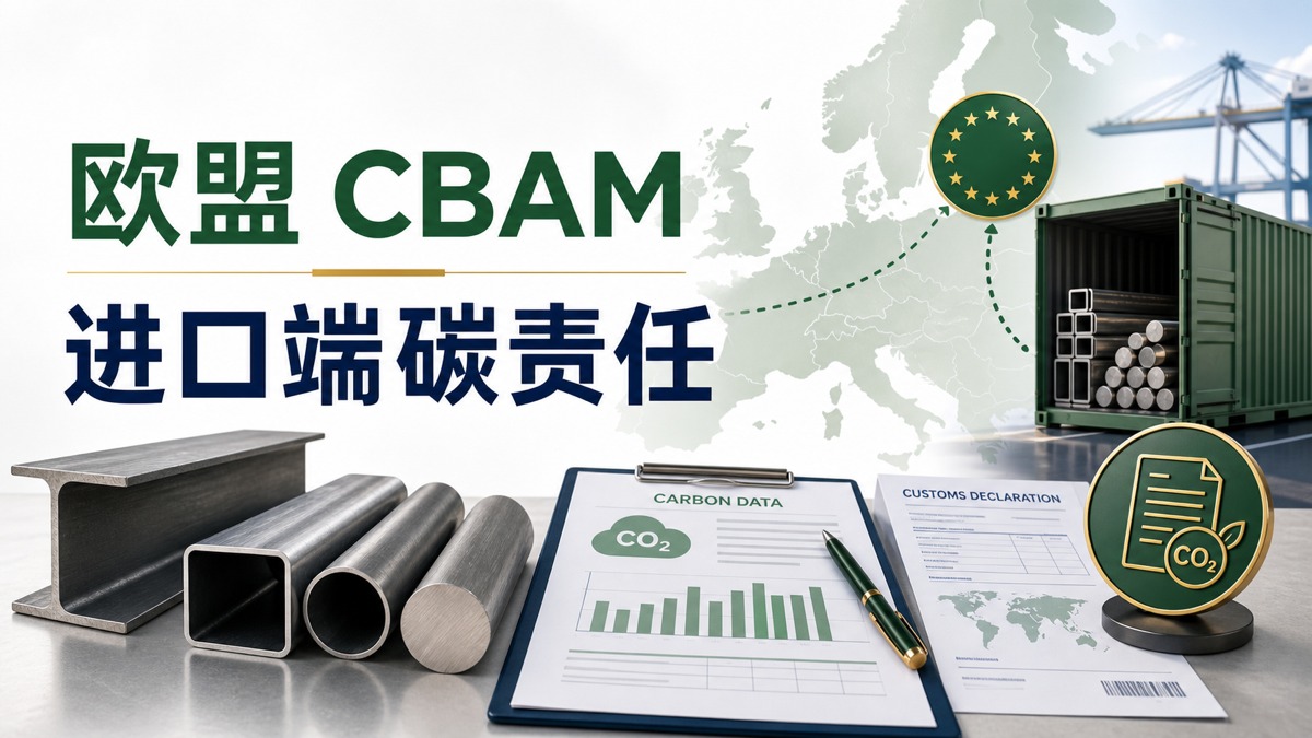 什么是欧盟碳关税 CBAM？它不是工厂单独交税，而是进口端碳排放责任机制