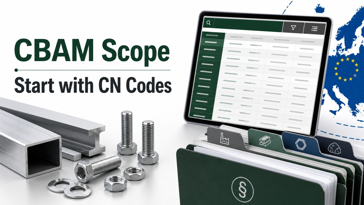 Which Products Are Covered by CBAM? Start with CN Codes, Not Product Names