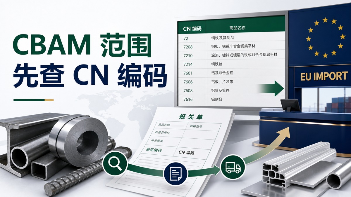 CBAM 覆盖哪些产品？先查 CN 编码，不要只看产品中文名称