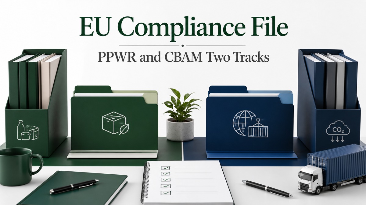 Can PPWR and CBAM Sit in One EU Compliance File? Yes, But Keep Two Evidence Tracks