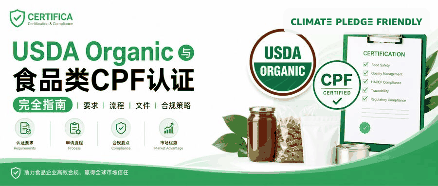 USDA Organic与食品类CPF认证完全指南