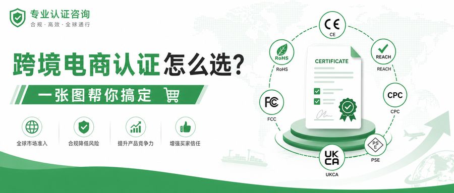 跨境电商认证怎么选？一张图帮你搞定