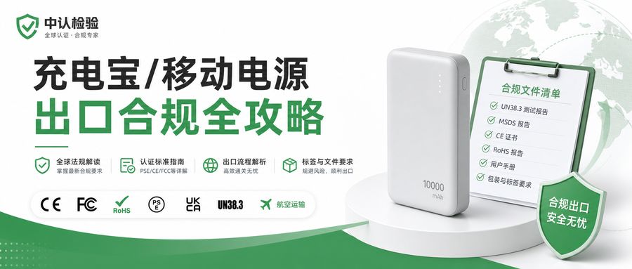 充电宝/移动电源出口合规全攻略