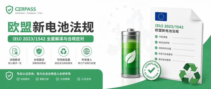 欧盟新电池法规