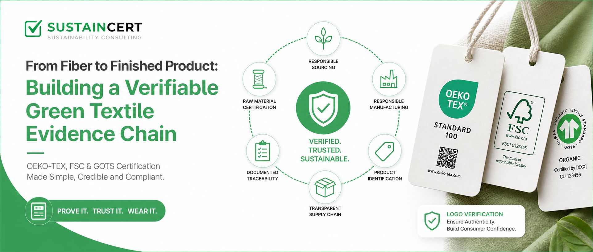 Green Label Evidence Chain Verification — OEKO-TEX, FSC, GOTS